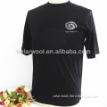 Male superwashed merino wool short sleeve t-shirt